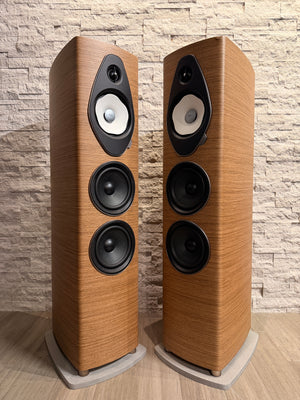 Sonus faber Sonetto V G2 Floorstanding Speakers - Walnut - Pair - Cosmetic Damage
