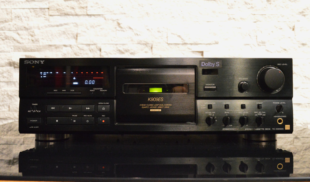 Sony TC-K909ES 3-Head ES Series Cassette Deck - Black - Fully Serviced