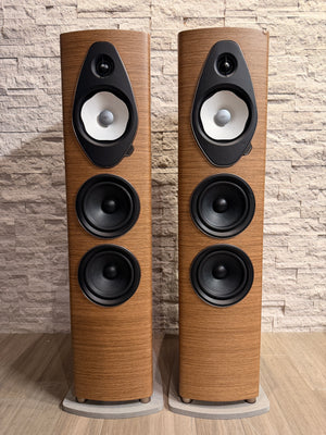 Sonus faber Sonetto V G2 Floorstanding Speakers - Walnut - Pair - Cosmetic Damage