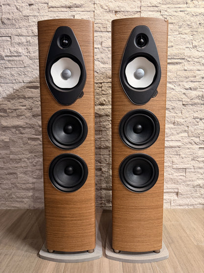Sonus faber Sonetto V G2 Floorstanding Speakers - Walnut - Pair - Cosmetic Damage