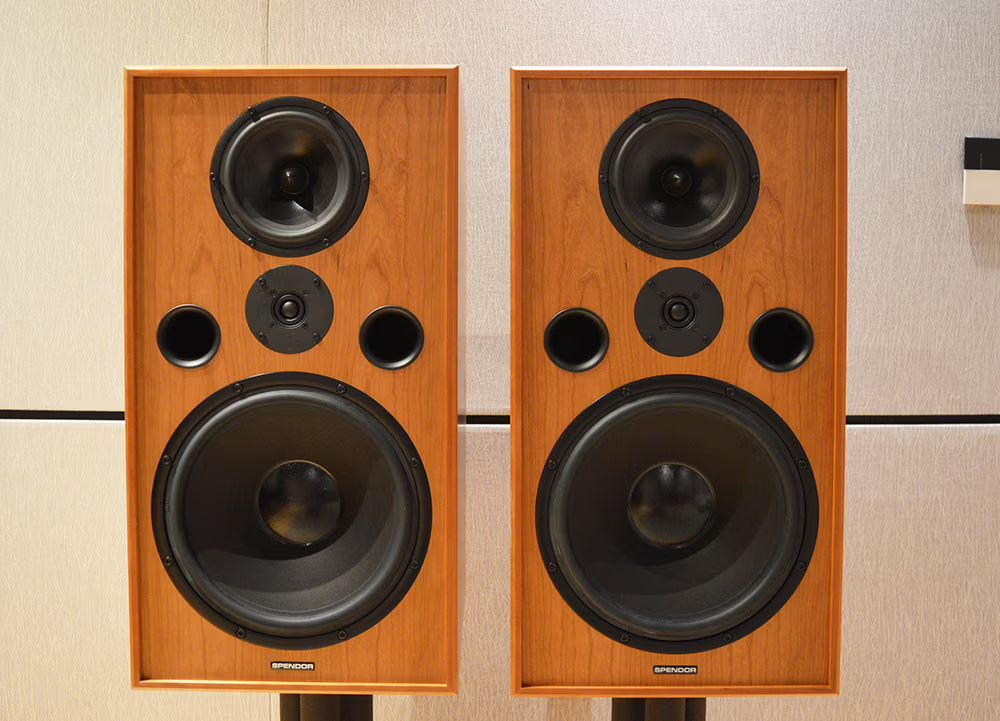 SPENDOR Classic 100 Loudspeakers, Cherry Finish, Flawless in Original Boxes
