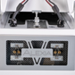 Salon 1 Audio Wilson Audio Alexia V speaker rear connection panel with carbon fiber detail and precision terminals