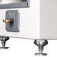 Salon 1 Audio Wilson Audio Alexx V speaker base featuring Acoustic Diodes and gold-plated binding posts in white