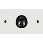 Salon 1 Audio Monitor Audio Bronze Centre 7G white center channel speaker rear panel with connection terminals