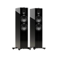 Salon 1 Audio Monitor Audio Gold 500 6G floorstanding speakers in high-gloss black with MPD III tweeter and drivers.