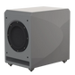 Salon 1 Audio Wilson Audio Lōkē active subwoofer in a sleek grey finish with a 10-inch long-throw driver.