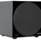 Salon 1 Audio Monitor Audio Anthra W10 compact powered subwoofer in high gloss black with a 10-inch front-firing driver
