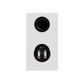 Salon 1 Audio Monitor Audio Bronze 50 7G white bookshelf speaker rear view showing bass reflex port and terminals
