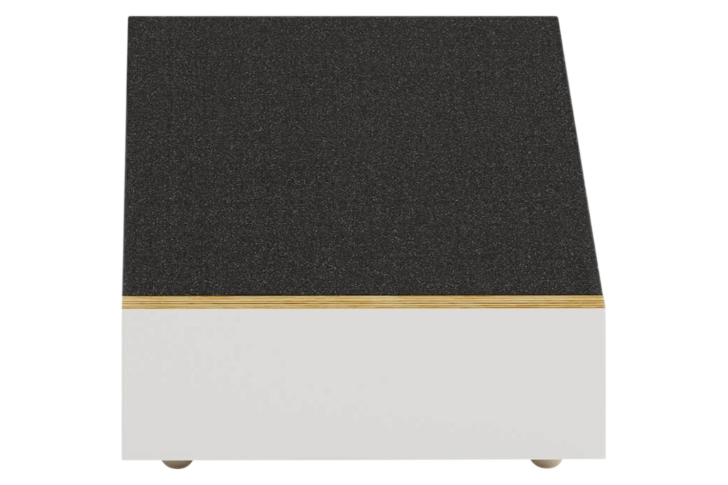 Salon 1 Audio Monitor Audio Bronze AMS 7G Dolby Atmos speaker in a white and black finish, viewed from the top angle.