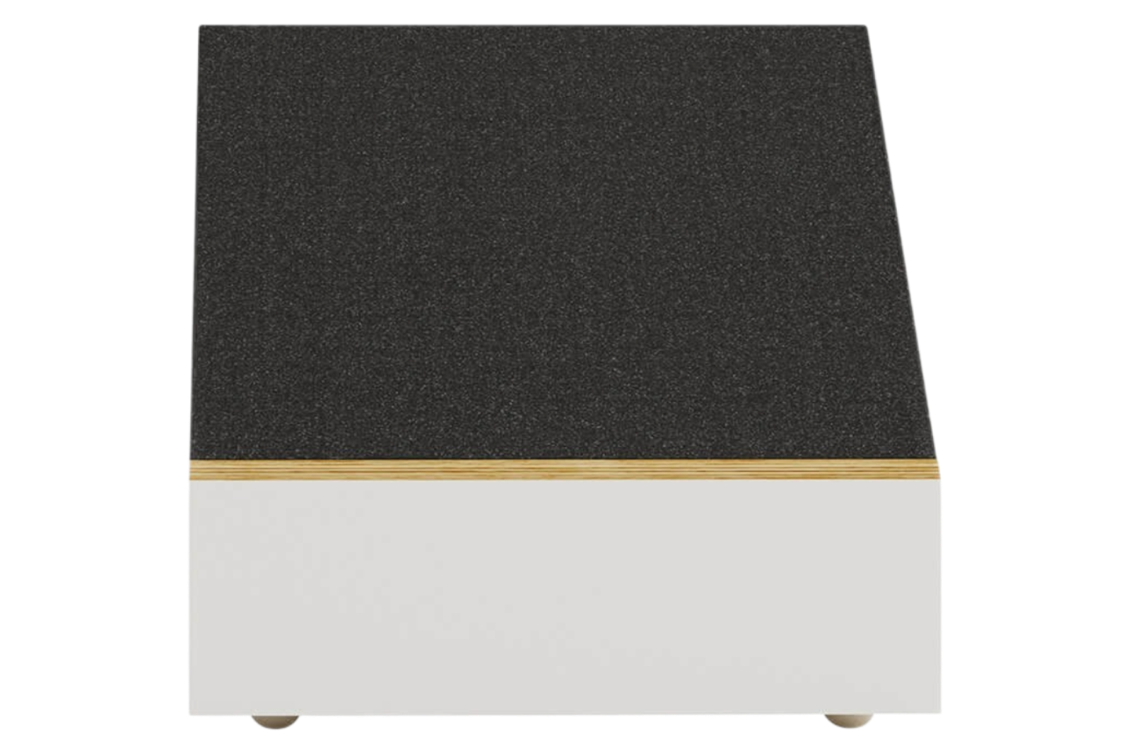 Salon 1 Audio Monitor Audio Bronze AMS 7G Dolby Atmos speaker in a white and black finish, viewed from the top angle.