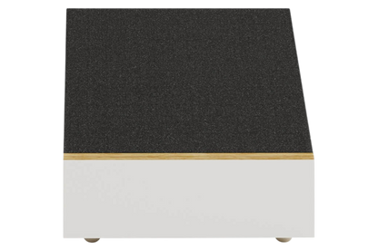 Salon 1 Audio Monitor Audio Bronze AMS 7G Dolby Atmos speaker in a white and black finish, viewed from the top angle.