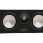 Salon 1 Audio Monitor Audio Bronze Centre 7G black center channel speaker with dual drivers and gold dome tweeter