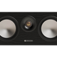 Salon 1 Audio Monitor Audio Bronze Centre 7G black center channel speaker with dual drivers and gold dome tweeter.