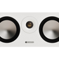 Salon 1 Audio Monitor Audio Bronze Centre 7G white center channel speaker with dual drivers and gold dome tweeter