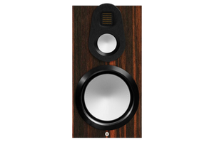 Salon 1 Audio Monitor Audio Gold 100 6G bookshelf speaker in Macassar wood veneer with silver C-CAM drivers