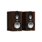 Salon 1 Audio Monitor Audio Gold 100 6G three-way bookshelf speakers in a premium Macassar wood veneer finish.