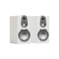 Salon 1 Audio Monitor Audio Gold 100 6G white bookshelf speakers featuring MPD III tweeters and C-CAM drivers.