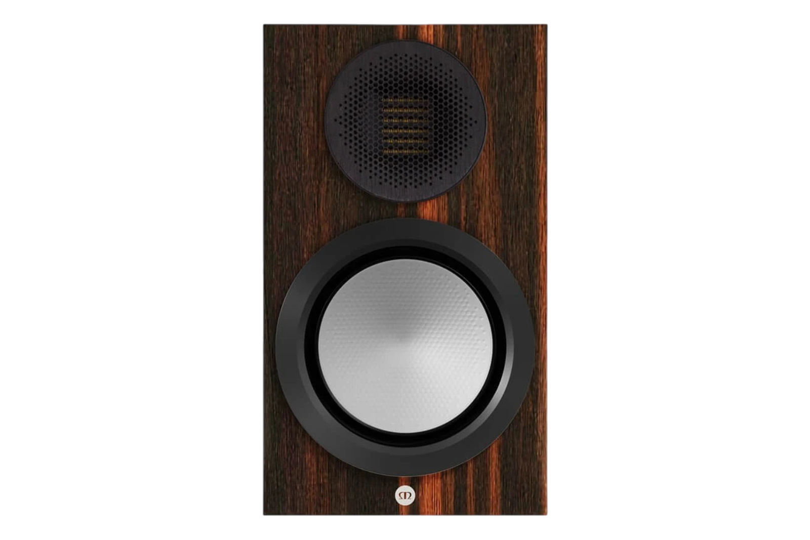 Salon 1 Audio Monitor Audio Gold 50 6G bookshelf speaker in Macassar wood veneer with MPD III tweeter and C-CAM driver