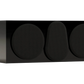 Salon 1 Audio Monitor Audio Gold C250 6G center channel speaker in a high-gloss black finish with grilles attached.