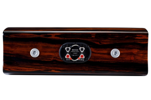 Salon 1 Audio Monitor Audio Platinum C250 3G center channel speaker rear panel with high-gloss ebony wood finish