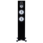Salon 1 Audio Monitor Audio Silver 300 7G black floorstanding speaker with RST II drivers and gold dome tweeter.