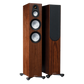 Salon 1 Audio Monitor Audio Silver 300 7G walnut floorstanding speakers with RST II drivers and outrigger feet.