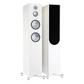 Salon 1 Audio Monitor Audio Silver 300 7G white floorstanding speakers with C-CAM drivers and outrigger feet