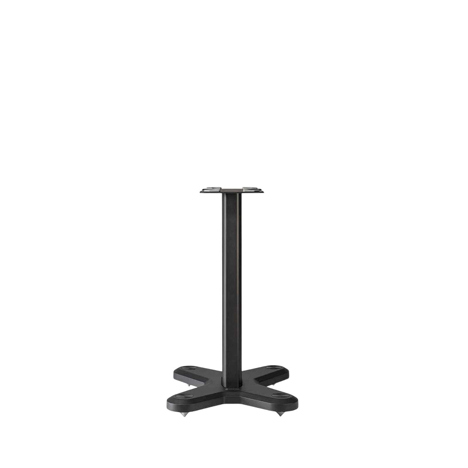 Salon 1 Audio Monitor Audio ST-2 matte black universal speaker stand with aluminum column and stable plinth base