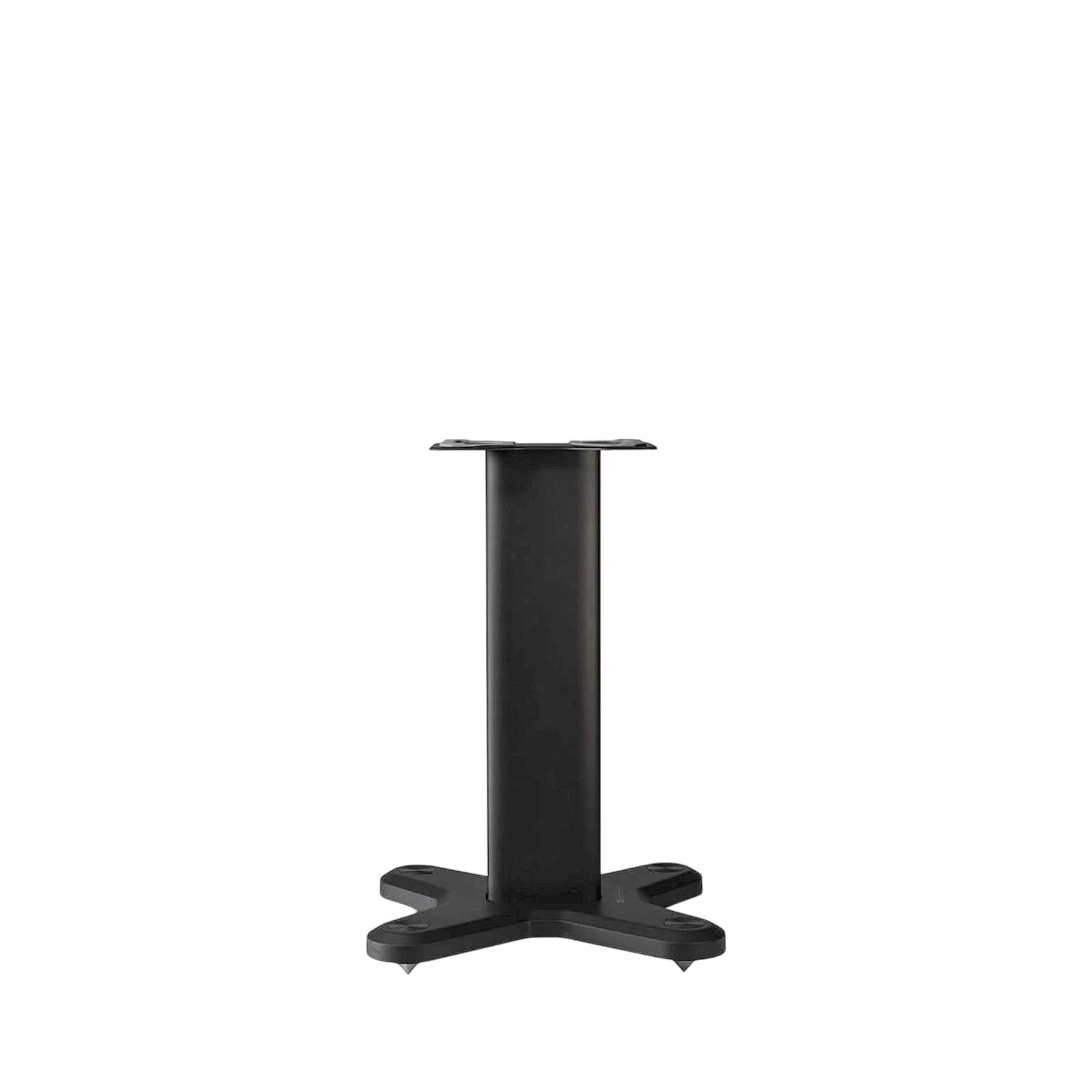 Salon 1 Audio Monitor Audio ST-2 matte black universal speaker stand with a sturdy aluminum column and stable base.