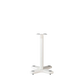Salon 1 Audio Monitor Audio ST-2 universal speaker stand in matte white with a sturdy aluminum column and plinth.