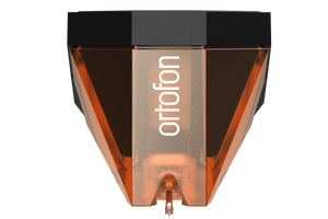 Salon 1 Audio Ortofon 2M Bronze moving magnet phono cartridge with a translucent bronze body and diamond stylus