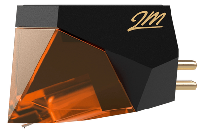 Salon 1 Audio Ortofon 2M Bronze moving magnet phono cartridge with a black body and translucent bronze stylus housing.
