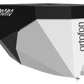 Salon 1 Audio Ortofon 2M Mono moving magnet cartridge in black and white with a sleek, angular design.