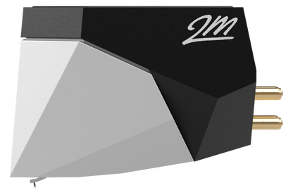 Salon 1 Audio Ortofon 2M Mono moving magnet cartridge in black and white with a faceted design.