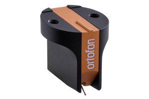 Salon 1 Audio Ortofon MC Cadenza Bronze moving coil phono cartridge in black and bronze finish with stylus visible