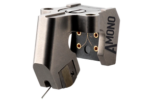 Salon 1 Audio Ortofon MC A Mono moving coil phono cartridge featuring a black SLM stainless steel body.