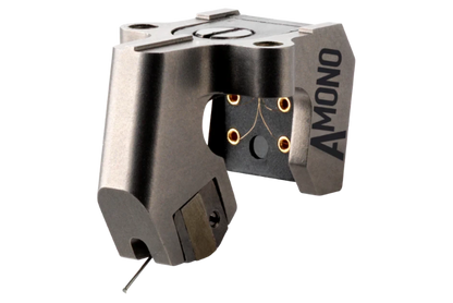 Salon 1 Audio Ortofon MC A Mono moving coil phono cartridge featuring a black SLM stainless steel body.