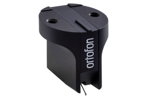 Salon 1 Audio Ortofon MC Cadenza Black moving coil phono cartridge in matte black with a boron cantilever.