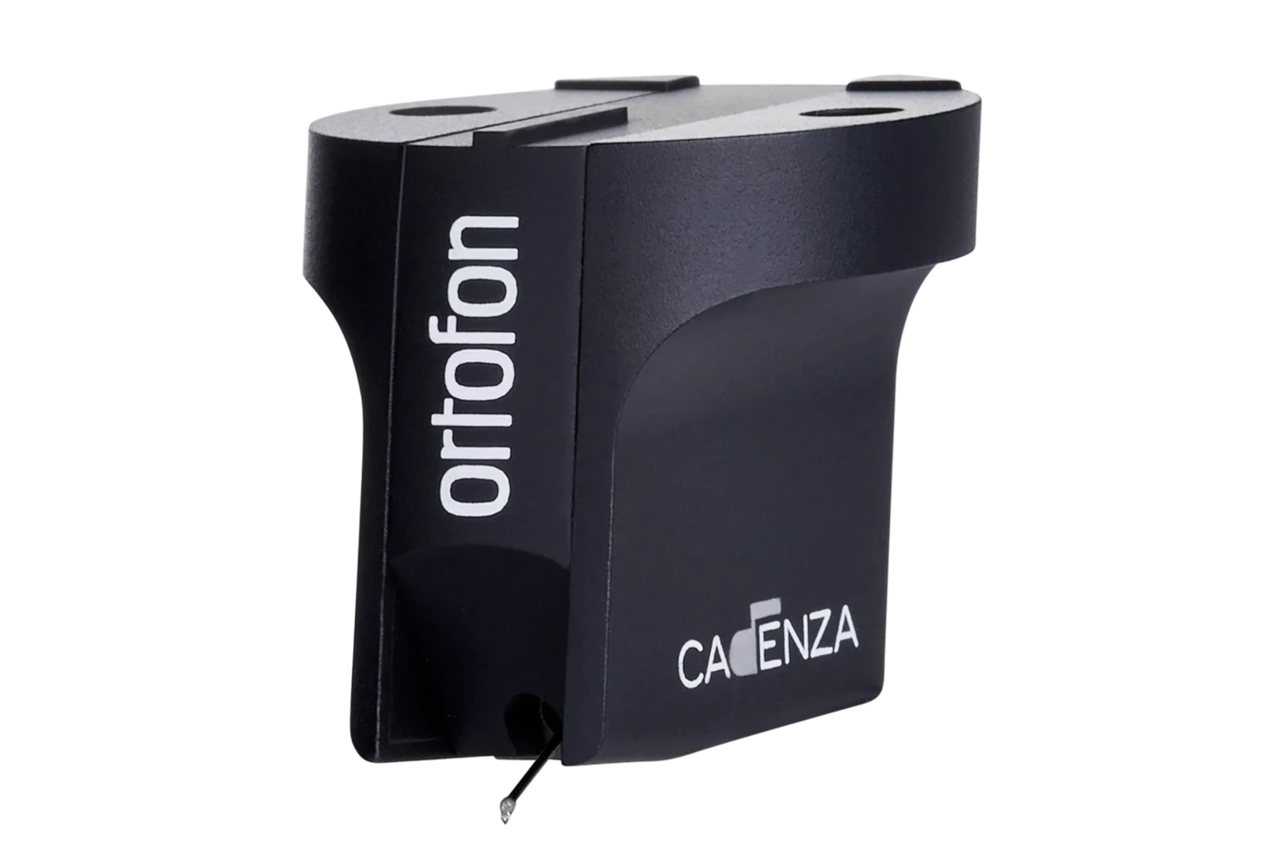 Salon 1 Audio Ortofon MC Cadenza Black moving coil phono cartridge featuring a sleek black finish and stylus