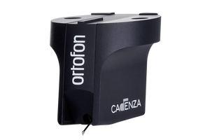 Salon 1 Audio Ortofon MC Cadenza Black moving coil phono cartridge featuring a sleek black finish and stylus