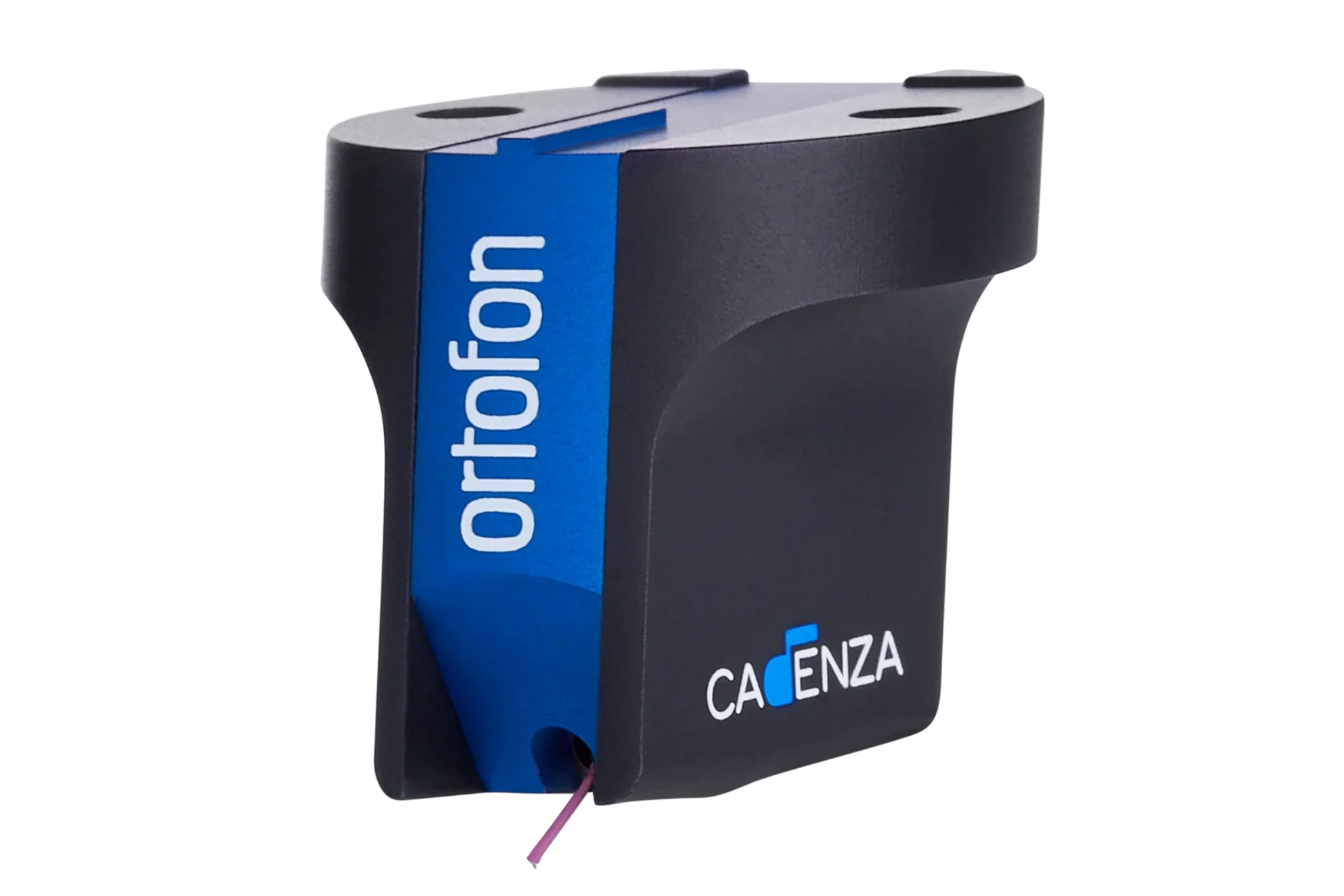 Salon 1 Audio Ortofon MC Cadenza Blue moving coil phono cartridge with blue and black body and ruby cantilever