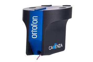 Salon 1 Audio Ortofon MC Cadenza Blue moving coil phono cartridge with blue and black body and ruby cantilever