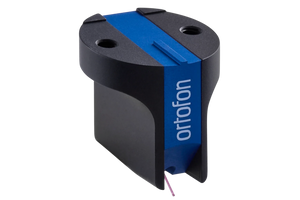Salon 1 Audio Ortofon MC Cadenza Blue moving coil phono cartridge with a blue and black body and ruby cantilever.