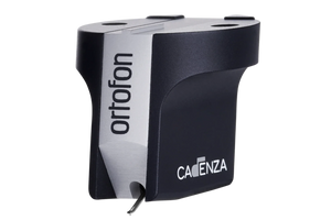 Salon 1 Audio Ortofon MC Cadenza Mono moving coil phono cartridge in black and silver with a fine line stylus.