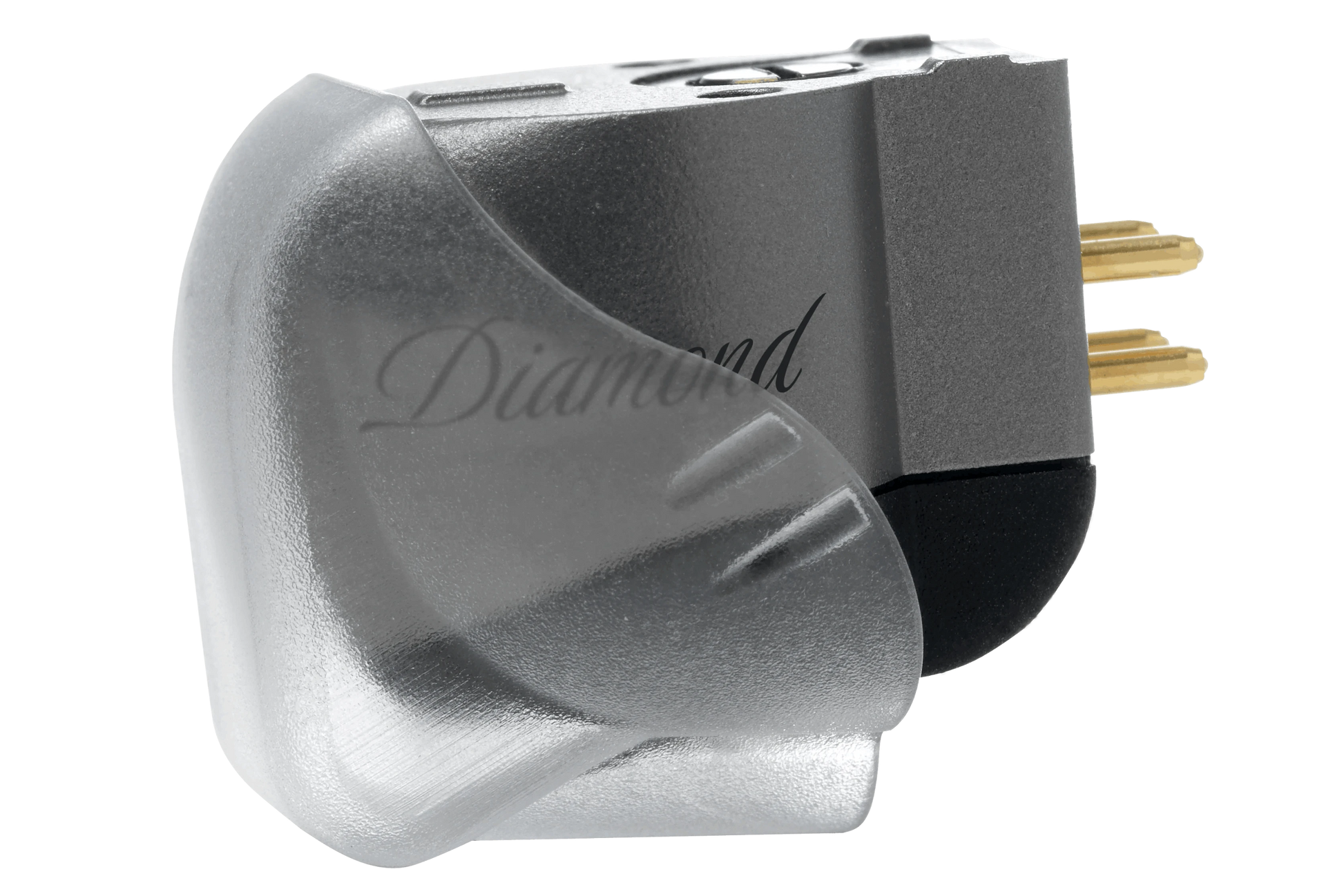 Salon 1 Audio Ortofon MC Diamond moving coil phono cartridge with a silver titanium body and engraved logo.