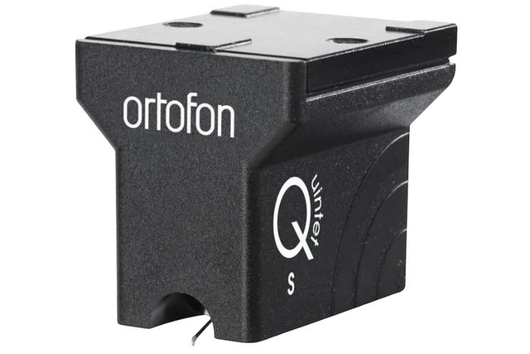 Salon 1 Audio Ortofon MC Quintet Black S moving coil phono cartridge in black with a nude Shibata diamond stylus.