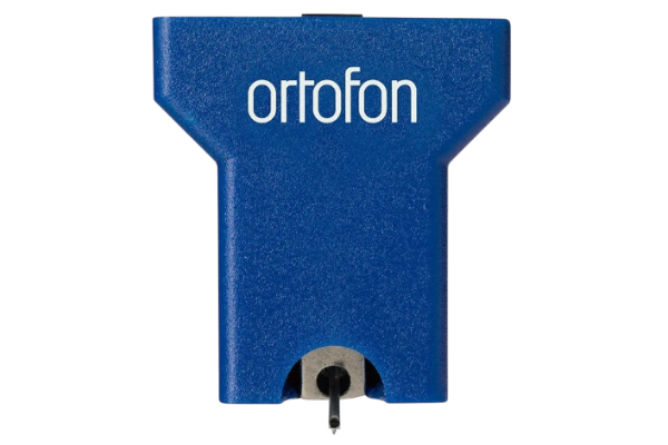 Salon 1 Audio Ortofon MC Quintet Blue moving coil phono cartridge featuring a vibrant blue thermoplastic body.