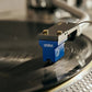Salon 1 Audio Ortofon MC Quintet Blue moving coil phono cartridge tracking a vinyl record on a turntable