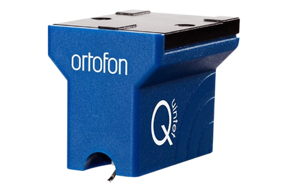 Salon 1 Audio Ortofon MC Quintet Blue moving coil phono cartridge in a vibrant blue thermoplastic body with stylus