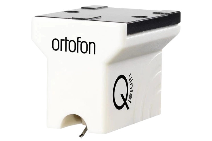Salon 1 Audio Ortofon MC Quintet Mono moving coil cartridge in white with a nude elliptical stylus.